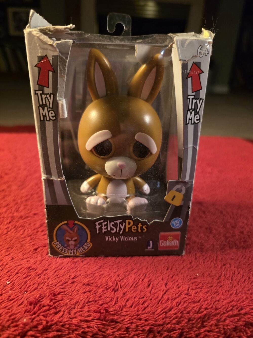 Feisty Pets Vicky Vicious Bunny Rabbit Figure Jazwares Goliath Try Me In Box...